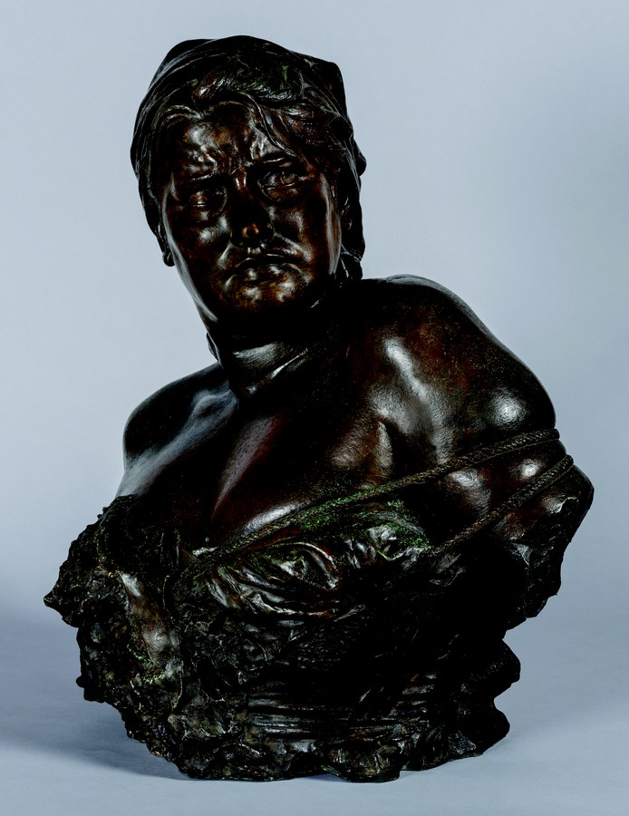La Pétroleuse vaincue - Bronze du sculpteur italien Giacomo Ginotti (1845-1897)